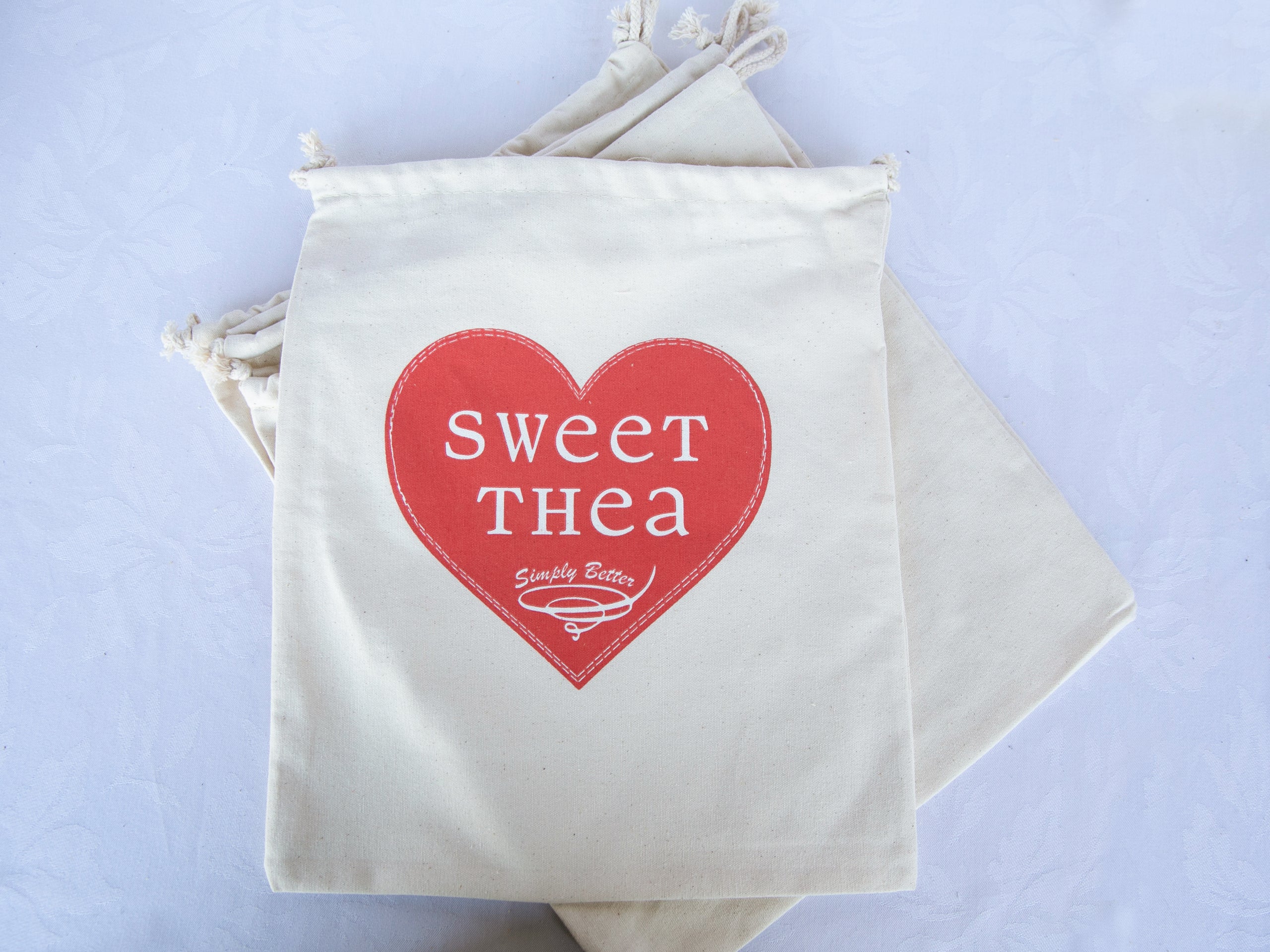 100% Natural Cotton Reusable Bread Bag - Sweet Thea Bakery | Sweet